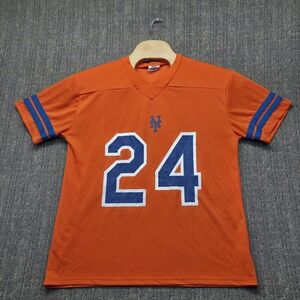 New York Mets Football Jersey Men's Large Orange 24 SGA 2024 Stadium Promo BDA